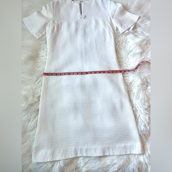 Merley True Vintage White Knee Length A- Line Dress Women’s Size M - Picture 15 of 16